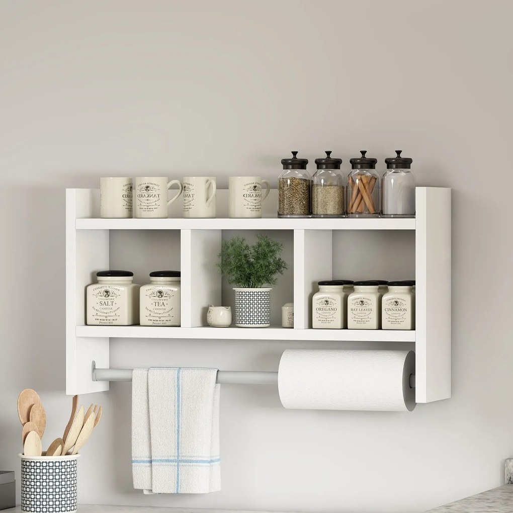 Wall Shelf Asya - Whıte White