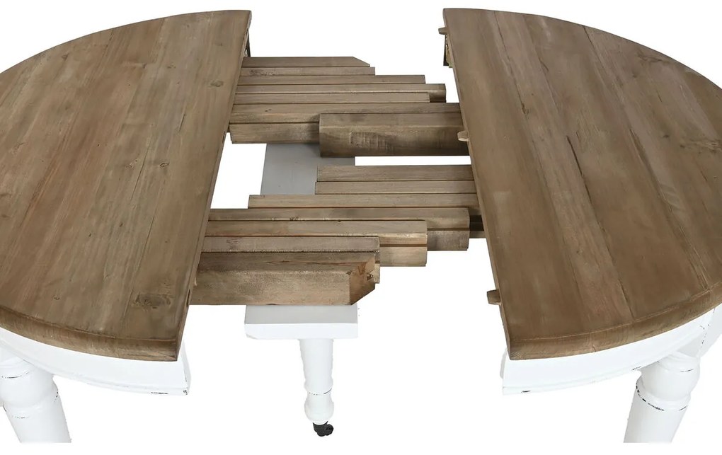 Τραπεζαρία Home ESPRIT Λευκό Έλατο 100 x 100 x 78 cm