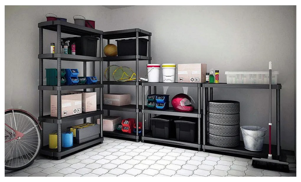 Ράφια Terry S-4 Ρητίνη 4 Ράφια (60 x 30 x 132 cm)