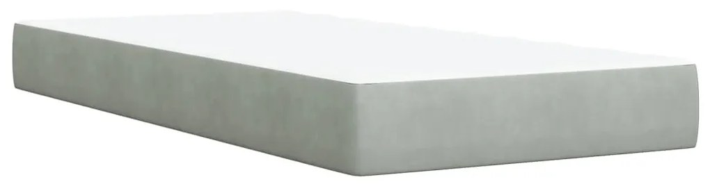 ΚΡΕΒΑΤΙ BOXSPRING ΜΕ ΣΤΡΩΜΑ ΑΝΟΙΧΤΟ ΓΚΡΙ 90X190 ΕΚ. ΒΕΛΟΥΔΙΝΟ 3293098