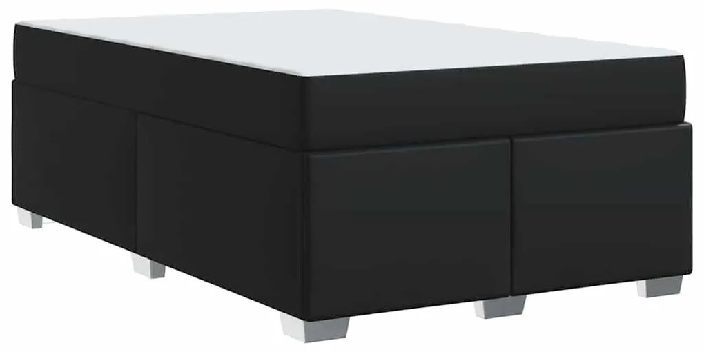 vidaXL Σκελετός Κρεβατιού Μαύρο 120 x 200 cm Τεχνητό δέρμα