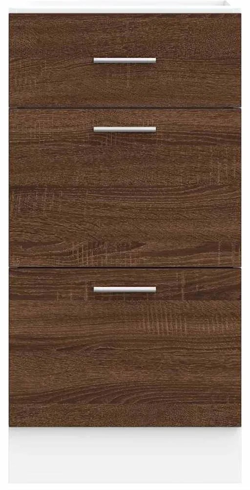 vidaXL Ντουλάπι "Lyon" Καφέ Δρυς 40x46x81,5 εκ. από Τεχνητό Ξύλο