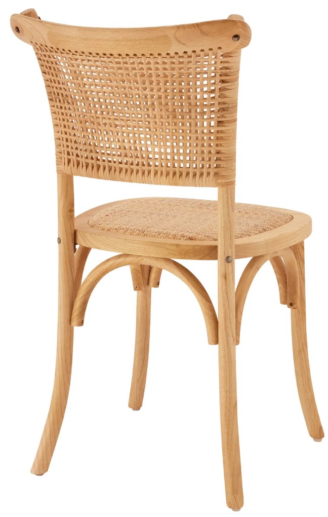 ΚΑΡΕΚΛΑ ΞΥΛΙΝΗ LIBERTY ΜΕ ΠΛΕΞΗ RATTAN ΣΕ ΦΥΣΙΚΗ ΑΠΟΧΡΩΣΗ HM8752.01 49x54x89 εκ.