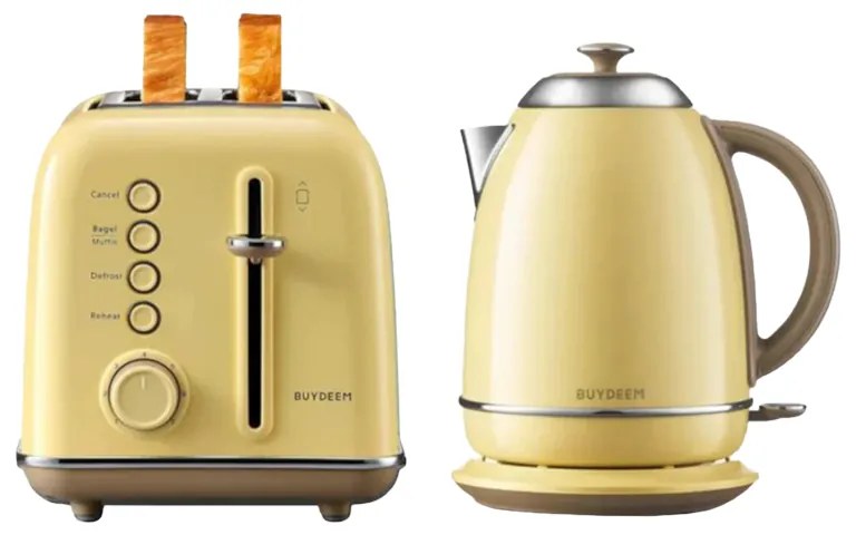 BUYDEEM 2 Slice Toaster, model DT620E, color Mellow Yellow, EU