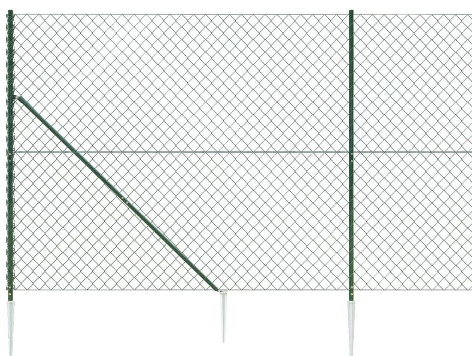 Συρματόπλεγμα Περίφραξης Πράσινο 1,4 x 25 μ. με Καρφωτές Βάσεις - Πράσινο