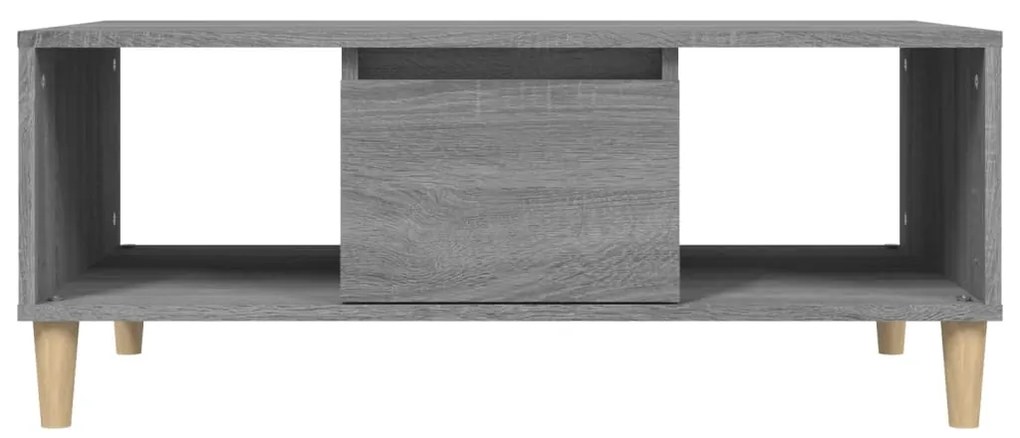 vidaXL Τραπεζάκι Σαλονιού Γκρι Sonoma 90x50x36,5εκ. Επεξεργασμένο Ξύλο