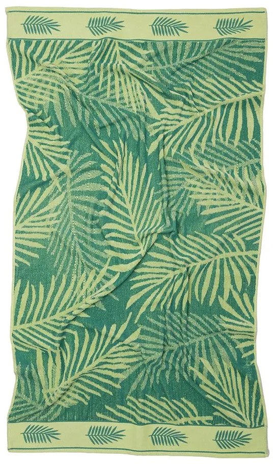 Πετσέτα Θαλάσσης Βελουτέ 240 Green Viopros Θαλάσσης 100% Cotton