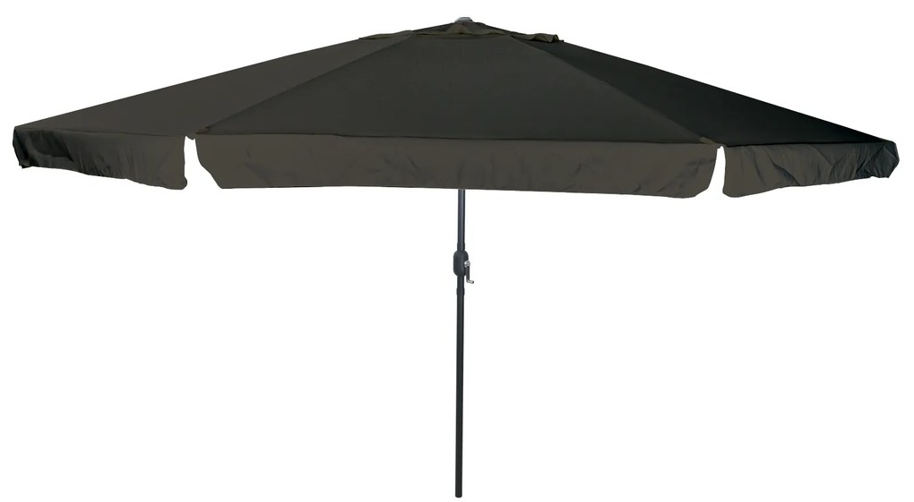 vidaXL Παράσολι Κήπου ø395 x 245 cm Μαύρο