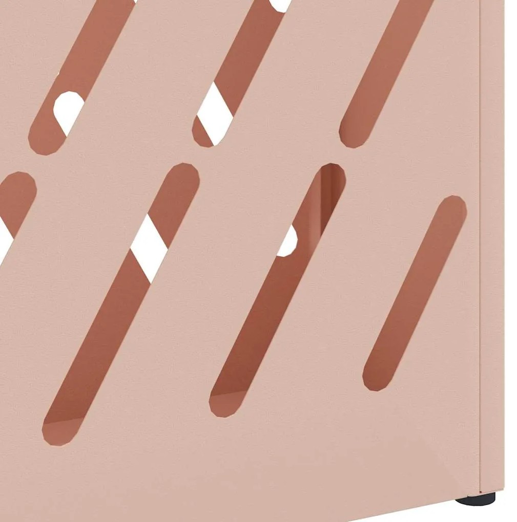 vidaXL Σχέδιο & βάση αποθήκευσης Ροζ 28 x 12 x 41 εκ Ατσάλι
