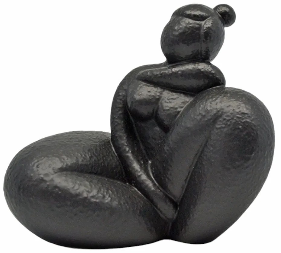 Διακοσμητική Φιγούρα 842933 17,5x15x16cm Black Mat Ankor Ceramic
