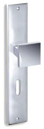 Convex 785 Χρώμιο Πόμολο μεσόπορτας - Πλάκα 90mm(Ζεύγος)