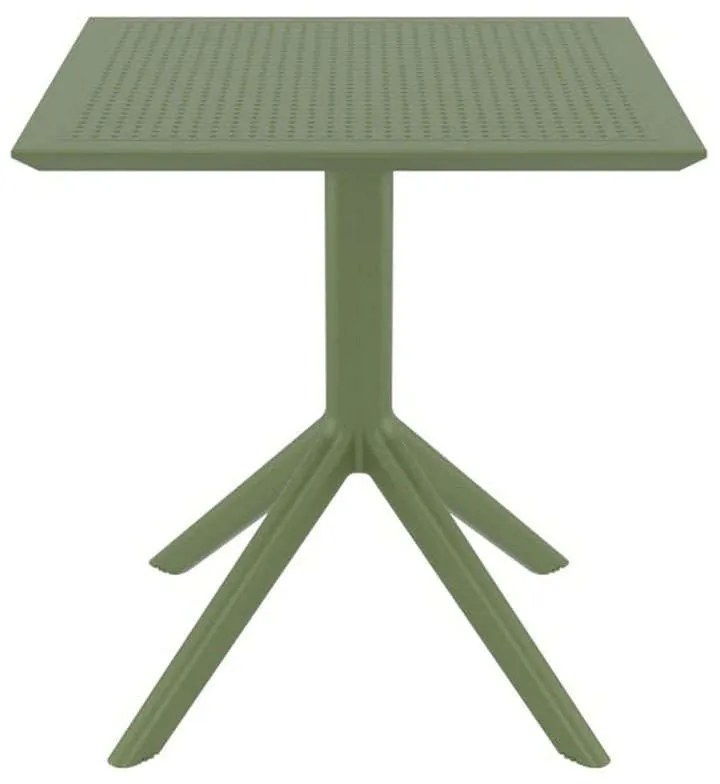 Τραπέζι Sky 20.0253 70X70X74cm Olive Green Siesta