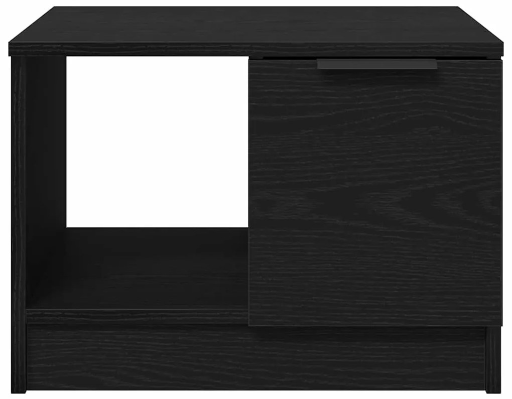 vidaXL Τραπεζάκι σαλονιού with Drawer Μαύρη δρυς 50 x 50 x 36 εκ.
