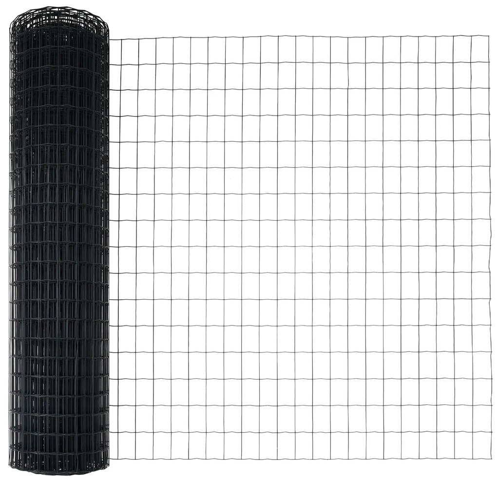 vidaXL Euro Fence με 13 Στυλοβάτες 1x25 μ Γαλβανισμένος Χάλυβας
