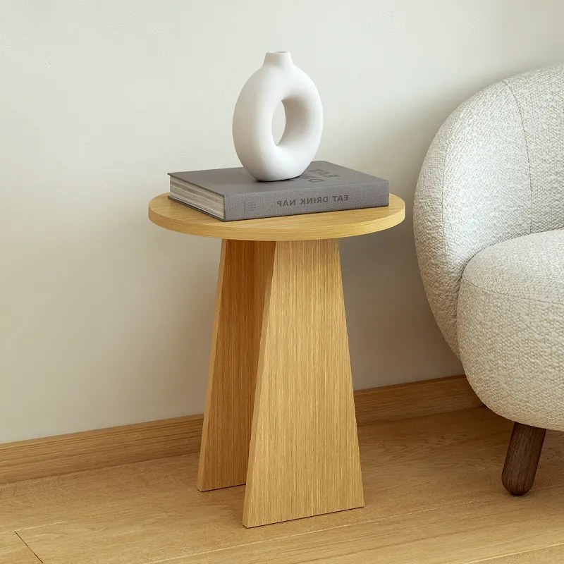 Τραπεζάκια βοηθητικά σετ 3 τμχ Como Megapap χρώμα oak