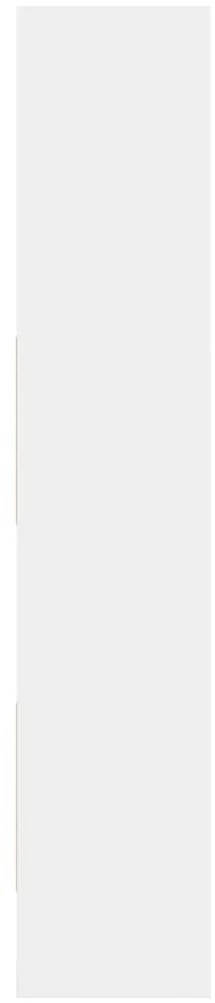 vidaXL Βιβλιοθήκη Λευκή 40 x 35 x 180 εκ. από Επεξ. Ξύλο