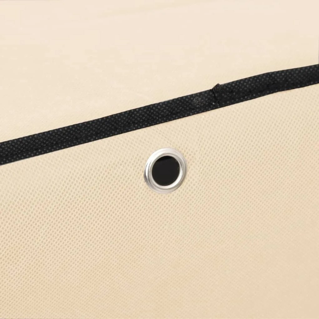 vidaXL Παπουτσοθήκη Κρεμ 60 x 30 x 166 εκ. Υφασμάτινη