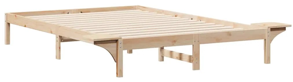 vidaXL Κρεβατοκάμαρα με Πλαϊνά Τραπέζια Φυσικό 140 x 210 cm