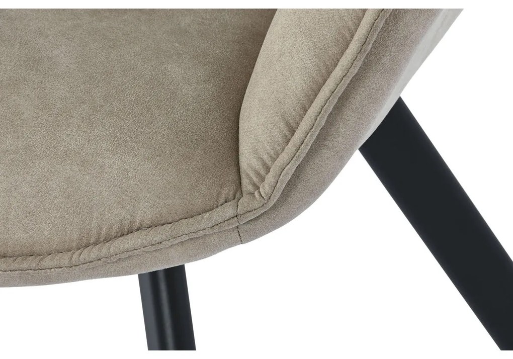 Καρέκλα DKD Home Decor Μαύρο Μπεζ 64 x 67 x 85 cm