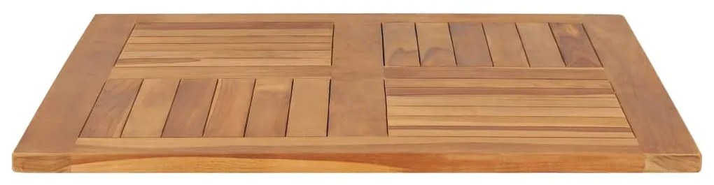 vidaXL Επιφάνεια Τραπεζιού Τετράγωνη 80x80x2,5 εκ. Μασίφ Ξύλο Teak