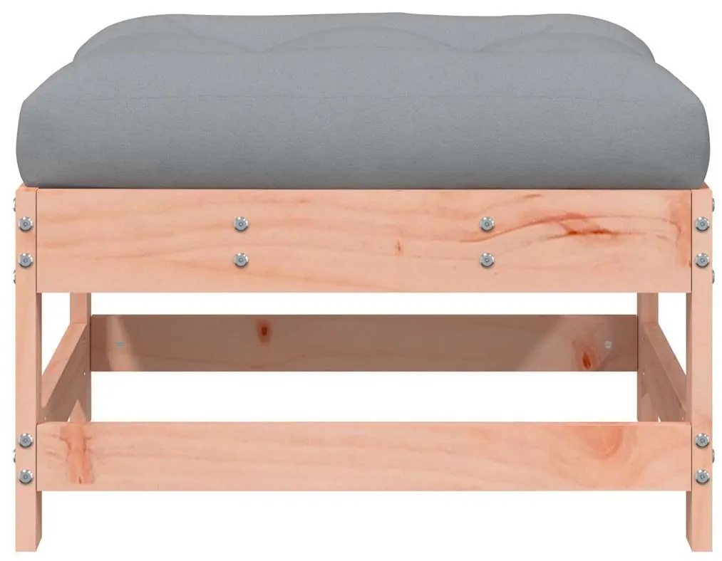 vidaXL Υποπόδια Κήπου με Μαξιλάρια 2 τεμ. από Μασίφ Ξύλο Ψευδοτσούγκας