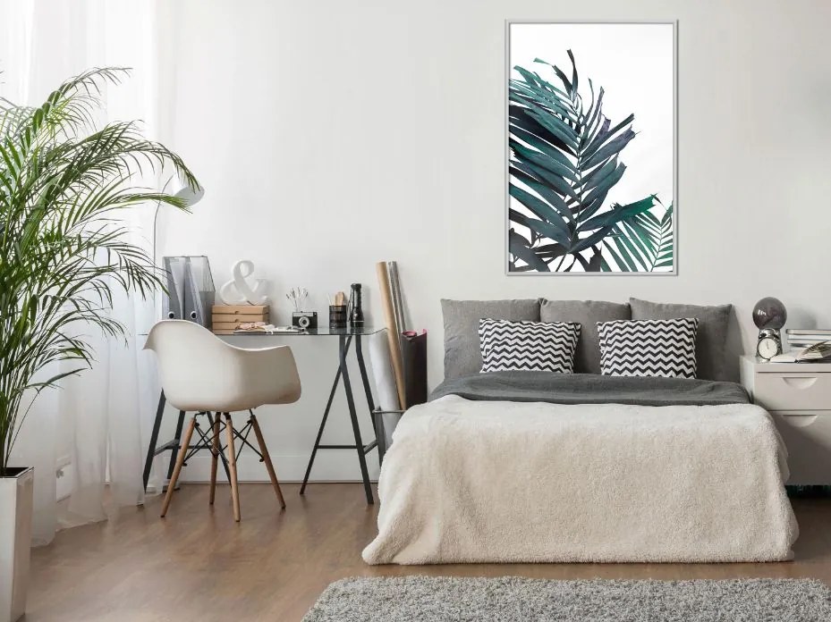 Αφίσα - Evergreen Palm Leaves - 20x30 - Χρυσό - Χωρίς πασπαρτού