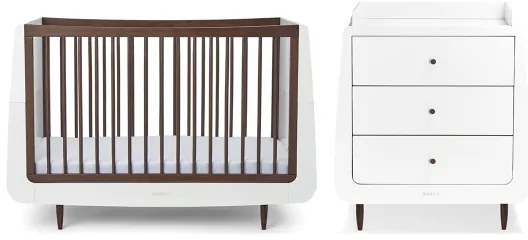 SNUZ Βρεφικό Κρεβάτι & Αλλαξιέρα SNUZKOT CHANGER EBONY