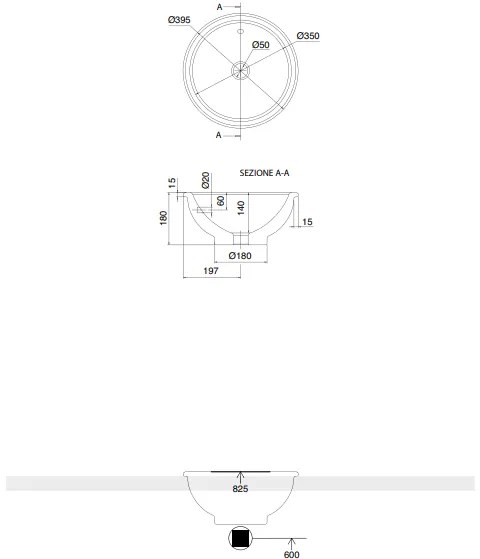 Νιπτήρας In-out Scarabeo white