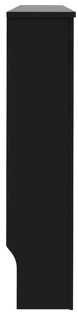 vidaXL Κάλυμμα Καλοριφέρ Μαύρο 152 x 19 x 81,5 εκ. από MDF