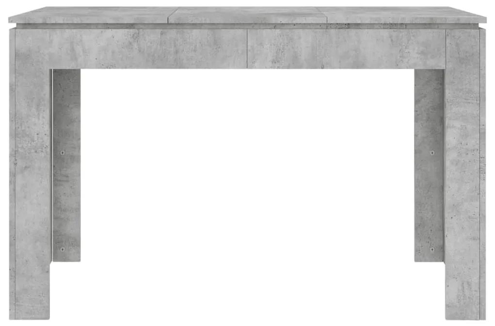 vidaXL Τραπεζαρία Γκρι του Σκυροδέματος 120x60x76 εκ. από Μοριοσανίδα