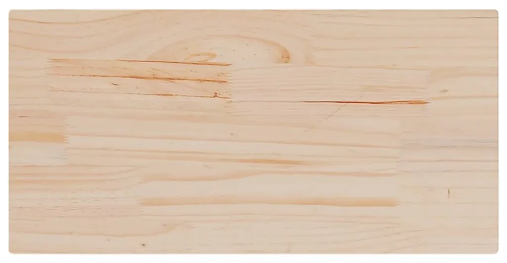 vidaXL Επιφάνεια Τραπεζιού Ορθογ. 80x40x2,5 εκ. από Μασίφ Ξύλο Πεύκου