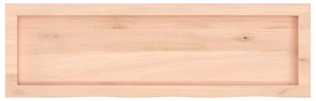 vidaXL Ράφι Τοίχου 100x30x(2-4) εκ. από Ακατέργαστο Μασίφ Ξύλο Δρυός