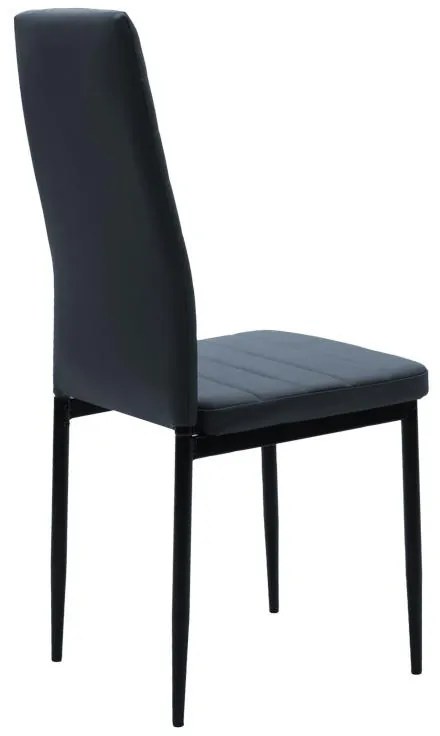 Σετ Τραπεζαρίας Julita - Parker 5 τεμ Mdf Μαύρο - Φυσικό Φ80x73cm. 80x80x73 εκ.