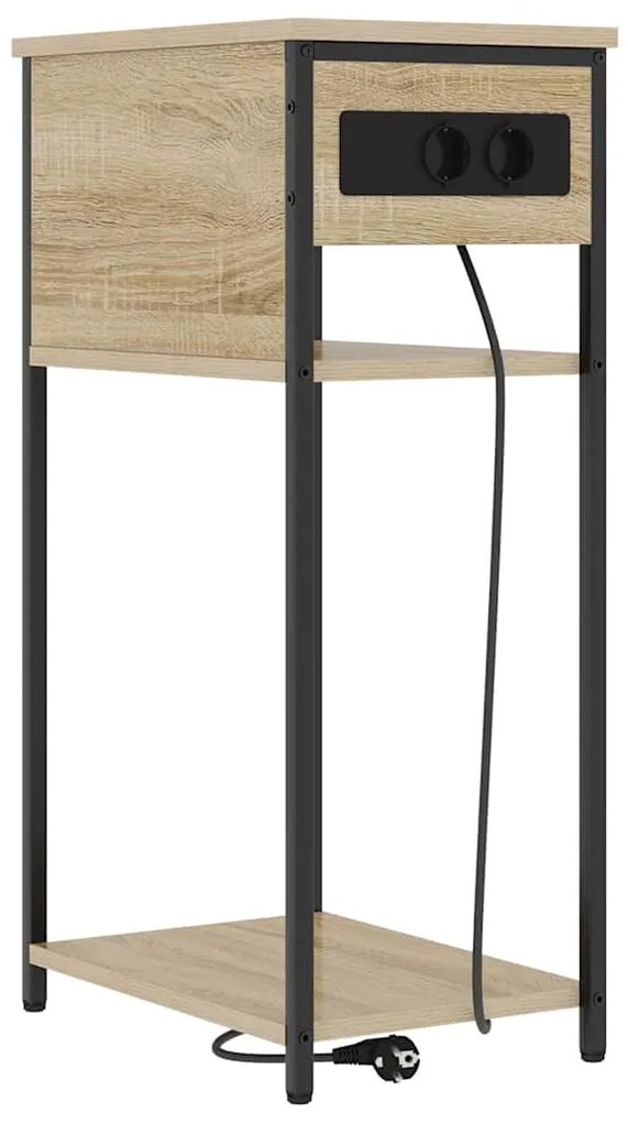 vidaXL Κομοδίνο Sonoma Δρυς 41 x 28 x 76 εκ. Επεξεργασμένο ξύλο