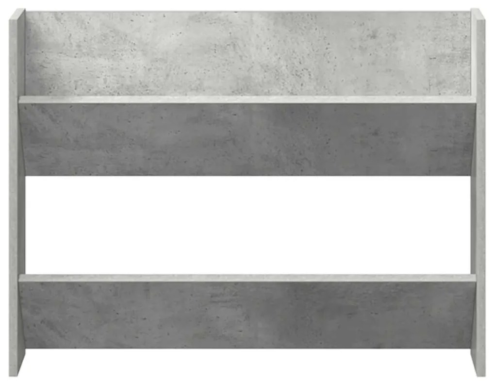 vidaXL Παπουτσοθήκες Τοίχου 2 τεμ. Γκρι Σκυρ. 80x18x60 εκ. Μοριοσανίδα
