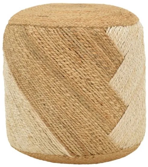 Σκαμπό Elision Inart φυσικό-μπεζ 100% γιούτα 40x40x40εκ 302-000028-302-000028-Καφέ 302-000028