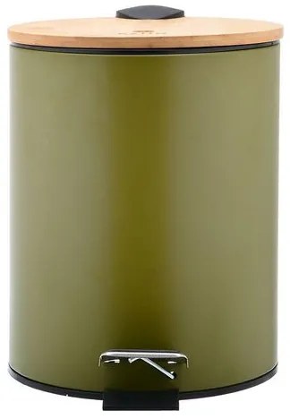 Estia Χαρτοδοχείο - Κάδος Μπάνιου Olive Soft Close 5lt Λαδί 02-15114
