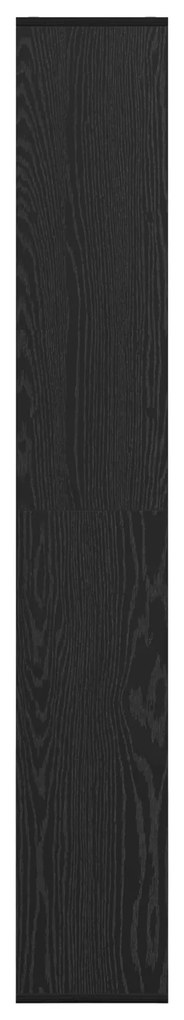 vidaXL Βιβλιοθήκη Μαύρη δρυς 67 x 25 x 161,5 εκ Επεξεργασμένο ξύλο