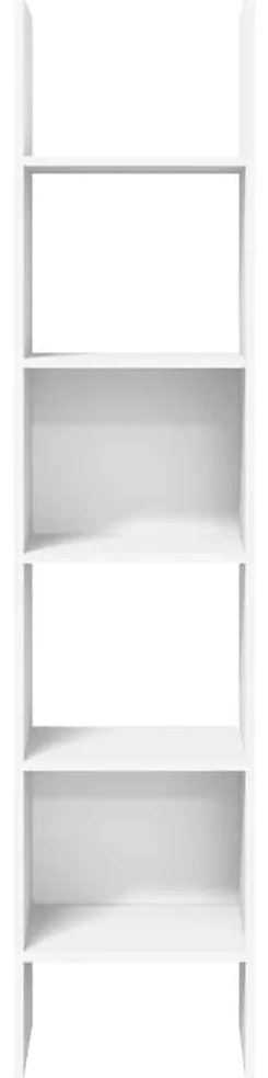 vidaXL Βιβλιοθήκη Λευκή 40 x 35 x 180 εκ. από Επεξ. Ξύλο