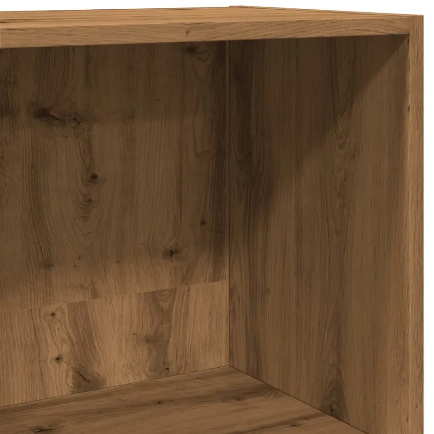Βιβλιοθήκη Αρτισιανή Δρυς 40x30x189 εκ. από Επεξεργασμένο Ξύλο 857893