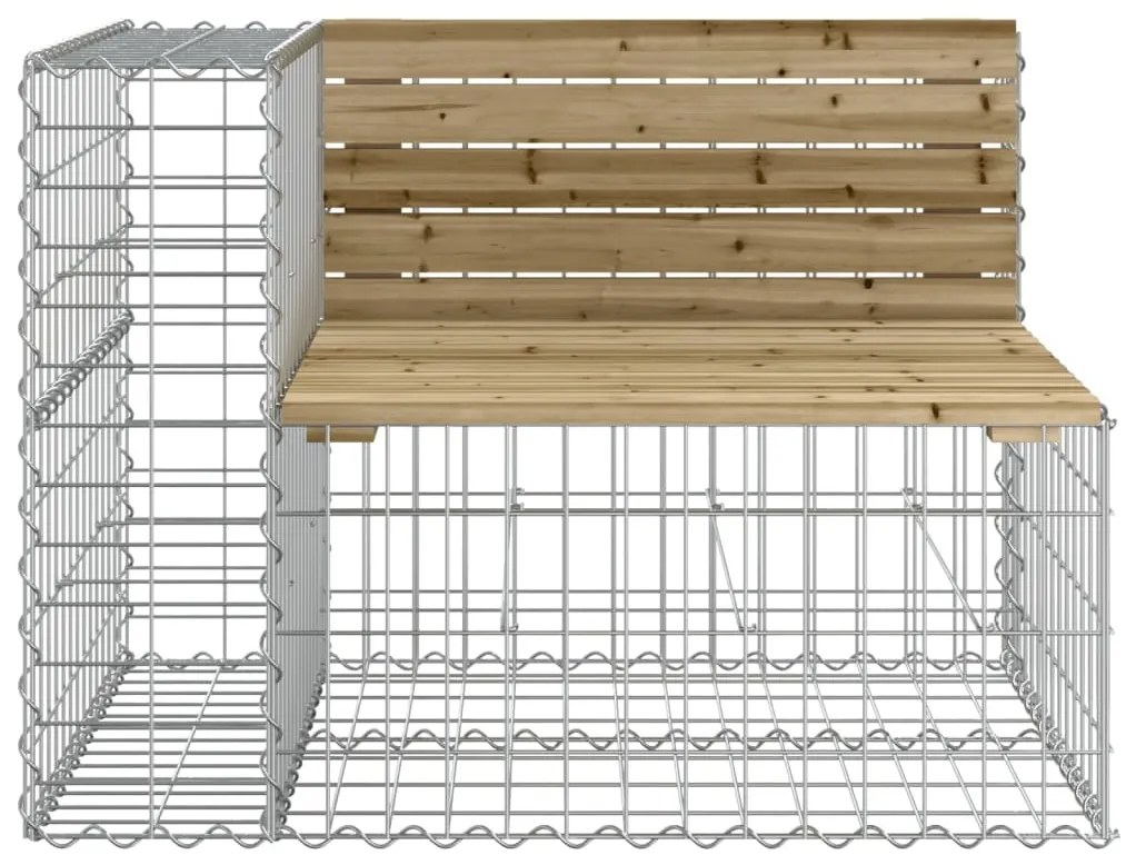 vidaXL Παγκάκι Κήπου Συρματοκιβώτιο 287x71x65,5 εκ. Εμποτ. Ξύλο Πεύκου