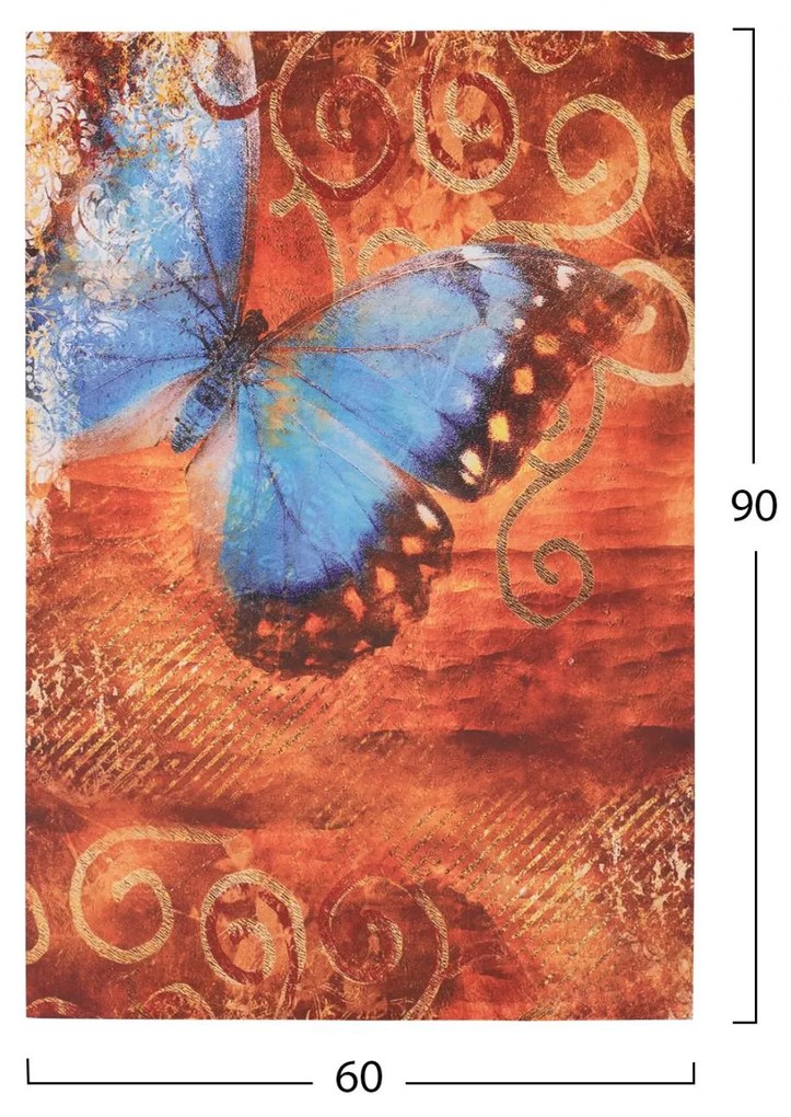 ΠΙΝΑΚΑΣ ΚΑΜΒΑΣ BUTTERFLY  60X90X2.5 εκ.