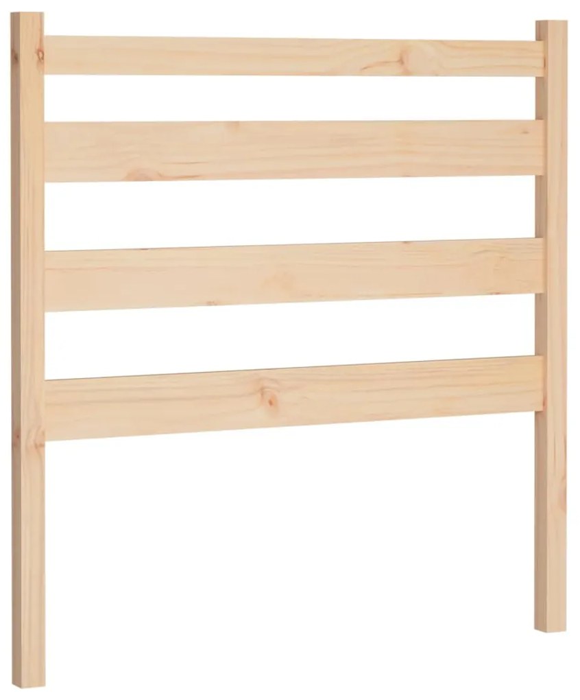vidaXL Κεφαλάρι Κρεβατιού 81 x 4 x 100 εκ. από Μασίφ Ξύλο Πεύκου