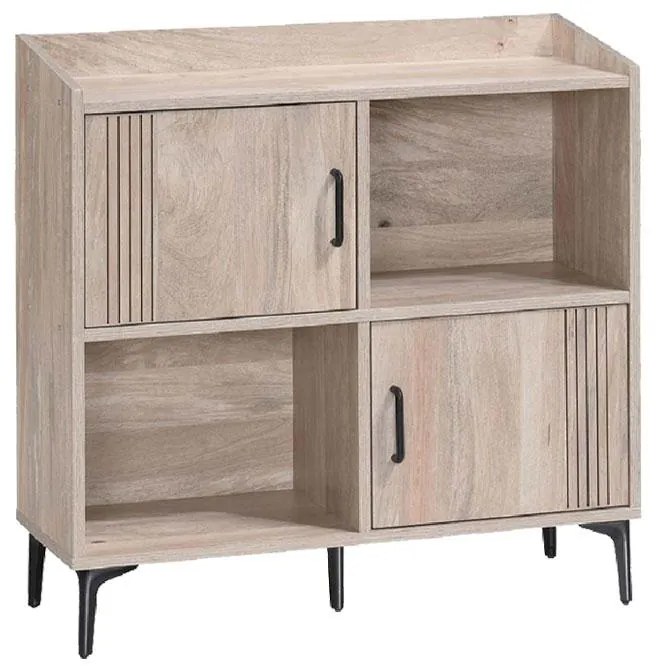 ΒΙΒΛΙΟΘΗΚΗ-ΡΑΦΙΕΡΑ Fylliana Board SONOMA ΧΡΩΜΑ 80x30x80εκ