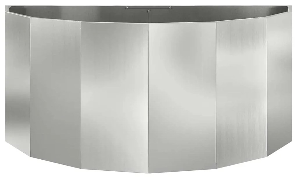 vidaXL Γλάστρα Ασημί 120 x 60 x 50 εκ. Επικαλυμμένος Χάλυβας