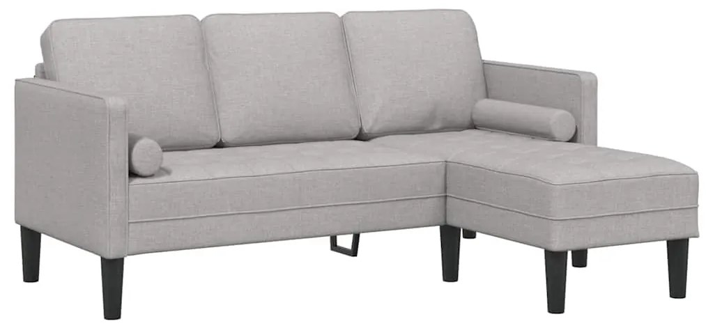 vidaXL Σετ Καναπέ Σκούρο γκρι 173 x 131 x 67 εκ ύφασμα