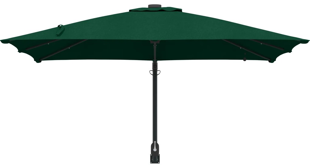 vidaXL Ομπρέλα Κήπου Πράσινο 248.5 x 247.5 x 160 εκ. ύφασμα