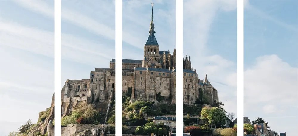 Εικόνα 5 μερών κάστρο Mont Saint Michel - 200x100