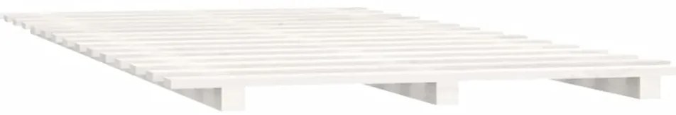 vidaXL Σκελετός κρεβατιού Λευκό 140 x 200 εκ. από Μασίφ Ξύλο Πεύκου