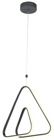 Κρεμαστό Φωτιστικό Οροφής Led Μέταλλο H41 Φ41 Eurolamp-144-15018-Μαύρο 144-15018